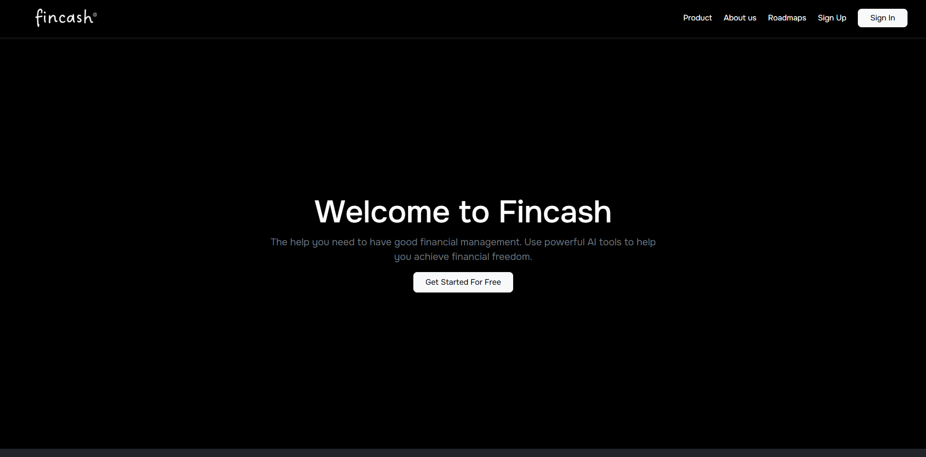 AI-powered financial management website | Fincash 2.0